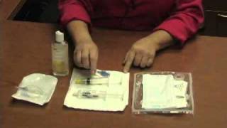 Home Health Skills Part 6  Hickman Dressing Change I [upl. by Mallin113]