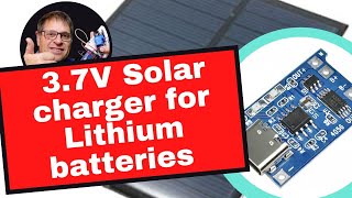 4056 module as a solar charger for 37V Lithium batteries [upl. by Eelarbed]