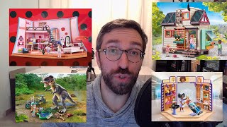 Vlog 37  Catalogue Playmobil 2024 12  Miraculous maison tiny house dinos centre commercial [upl. by Ynaffi38]