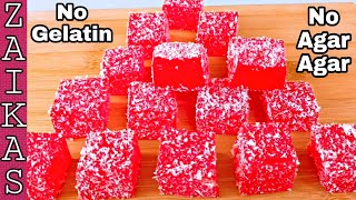 How To Make Gummy Candy Without Gelatin amp Agar Agar  Jujubes Candy  Jello Candy by Zaika Kitchen🌹 [upl. by Timmy847]