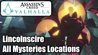 Assassins Creed Valhalla  Lincolnscire All Mysteries Locations [upl. by Buote]