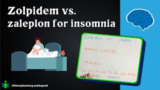 Insomnia zolpidem vszaleplon for insomnia [upl. by Irolav805]