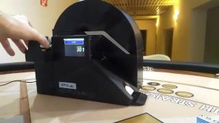 Automatic card shuffler  GLI tested [upl. by Ahsaeym]