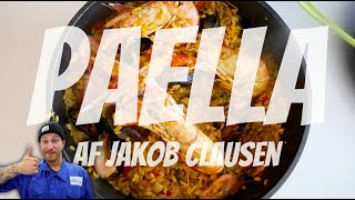 Paella med skaldyr  Opskrifter  P Clausens Fiskehandel [upl. by Itsrejk]