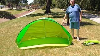 Easy way to fold down the crane pop up sun shelter from Aldi [upl. by Neeluj344]