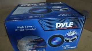 pyle blue wave unboxing 8quot subwoofer [upl. by Alithea682]