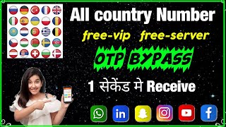 free unlimited OTP bypass All country otp bypass 2024  received Sms Online app [upl. by Therron]