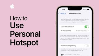 How to use Personal Hotspot on your iPhone  Apple Support [upl. by Noemis]