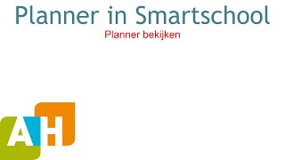 Planner in Smartschool  1  Planner bekijken [upl. by Robinette363]