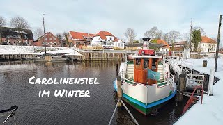 Carolinensiel im Winter in Ostfriesland Nordsee Niedersachsen Reisen Travel Germany 2024 [upl. by Nnaeus]