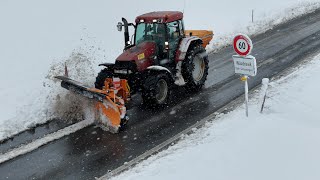 Winterdienst mit Case Steyr und Fendt in Grosswangen 🇨🇭❄️ [upl. by Ollehcram98]