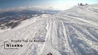 Snowboarding Niseko ski resort  Top to Bottom run ASMR [upl. by Ailaza]