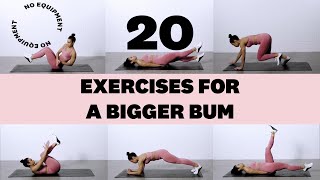 20 Best Exercises for a Bigger Bum Using No Equipment [upl. by Eintrok]