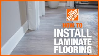 How to Install Laminate Flooring  The Home Depot [upl. by Flowers241]