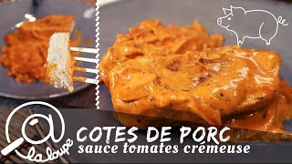 COTE DE PORC SAUCE TOMATE CREMEUSE 119 [upl. by Lamahj]