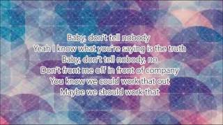 Tink ftJeremih  Dont tell nobody lyrics on screen [upl. by Neisa]