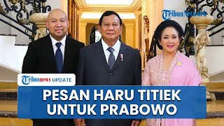 Momen Titiek Soeharto Senyum Beri Pesan Harapan ke Prabowo Jika Nanti Sudah Dilantik Jadi Presiden [upl. by Diarmit]