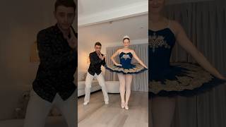 WHEN I DIP YOU DIP WE DIP 😅😳  dance trend viral couple ballet funny shorts [upl. by Ceil]