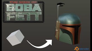 Blender  How to model a Boba Fett Helmet  TimeLapse [upl. by Robina637]