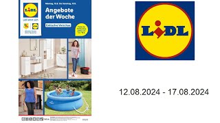 Lidl Prospekt DE  vom 1208 bis 17082024 [upl. by Kulseth]