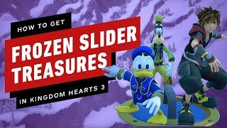 Kingdom Hearts 3 All Frozen Slider Treasures to Earn Orichalcum [upl. by Htidirem]