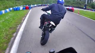 Roulage mini moto DBkarting  chute 😅 060624 [upl. by Sire]