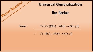 Predicate Logic Proof Example 1 Using Universal Generalization [upl. by Anitaf]