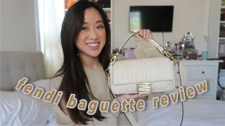 REVIEW FENDI BAGUETTE BAG 6 Month Update [upl. by Leelahk]