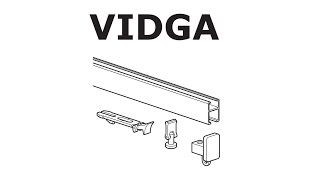 HOW TO INSTALL IKEA VIDGA RAIL SINGLE TRACK [upl. by Zeus]