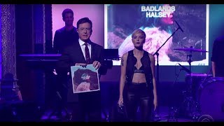 Halsey  New Americana Live at The Late Show 2015 [upl. by Ezar]