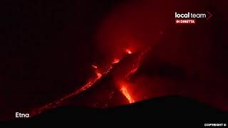 LIVE Etna eruzione in corso diretta video [upl. by Dirk]