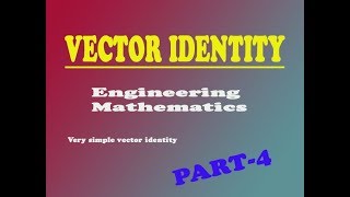 VECTOR FOURTH IDENTITY Div∅A  ∅Div A  grad∅ A PART4 [upl. by Yttisahc]