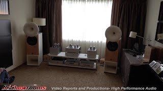 Q tron Audio Sweden Tube Amplifiers Horn Kultur Corneo Loudspeakers HiFi Deluxe 2019 [upl. by Wennerholn]