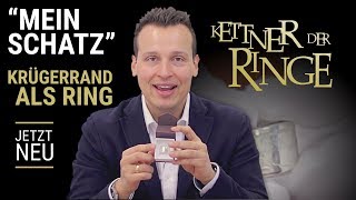 Krügerrand als Ring 🔱 1 Unze Silber Münzring für die Ewigkeit [upl. by Eidac301]