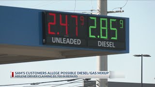 Abilene driver facing thousands in repairs following alleged GasDiesel mixup at local pump [upl. by Atsillak]