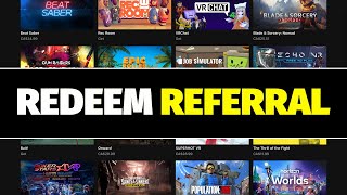 How to redeem your referral Get rewarded Oculus  Meta Quest [upl. by Eledoya552]