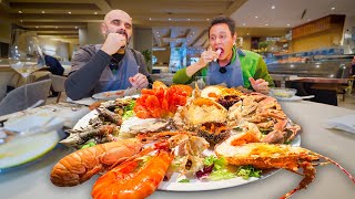 Best Portuguese Food 🦞 SEAFOOD MOUNTAIN  Lobster Rice in Matosinhos Portugal [upl. by Hsima663]