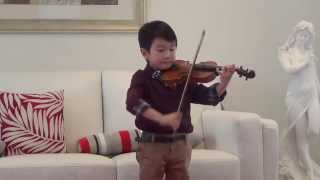 Vivaldi Violin Concerto in A Minor  Christian Li Aged 5 [upl. by Nytsirc399]