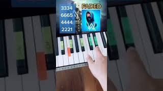 FADED  Alan Walker PIANO TUTORIAL EASY Piano Fácil Con Números [upl. by Houser]