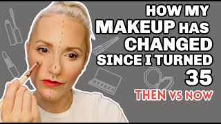 MAKEUP OVER 35  HOW IVE CHANGED MY TECHNIQUES  THEN VS NOW [upl. by Iram]