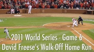 David Freeses WalkOff Home Run  2011 World Series Game 6  Cardinals vs Rangers 102711 [upl. by Carolus402]