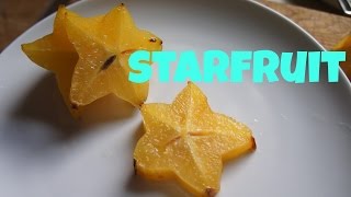 Tasting Starfruit or Carambola [upl. by Naerb875]