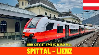 Cab Ride SpittalMillstättersee  Lienz Drava Valley Railway Austria train drivers view in 4K [upl. by Keung747]