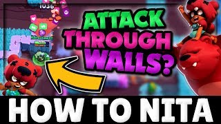 How to Use Nita  She Can Attack Through Walls  Nita Tech  Brawl Stars Guide [upl. by Adamo896]