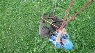 Tree Climbing Ascending with Doubled Rope Technique [upl. by Aiki778]