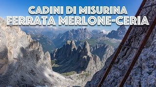 Salita al rif Fonda Savio  Ferrata Merlone Cadini di Misurina [upl. by Odnolor]