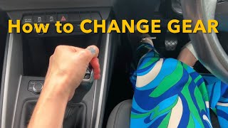 How to physically CHANGE GEAR UP in a manual car [upl. by Bainter483]