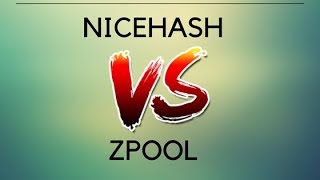 Nicehash VS Zpool mining profits review [upl. by Silyhp]