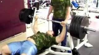 405 Bench Raw for 7 Reps No Spot [upl. by Onaicnop]