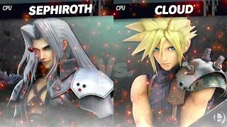 Cloud Vs Sephiroth ssbu [upl. by Millian]